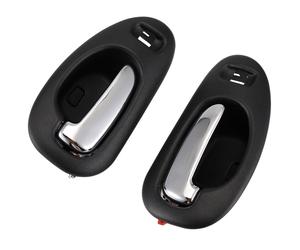 Maniglia Porta Nera Cromo Interno Anteriore Sinistra Destra Coppia Per