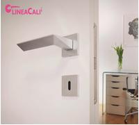 Maniglia porta TRIO Linea Calì coppia maniglia moderna zincral Cromo lucido