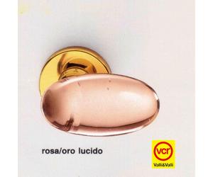 Maniglia porta Valli & Valli Saffo H182 R8 Oro lucido + Rosa Valli e Colombo