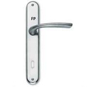 MANIGLIA PORTE INTERNE CON PLACCA MOD GIADA SICMA CROMO SATINATO,BUSSOLA 65CS01