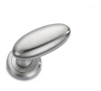 MANIGLIA PORTE INTERNE SICMA MOD UOVO CROMO SATINATO,PORTA,BUSSOLA 11CS16