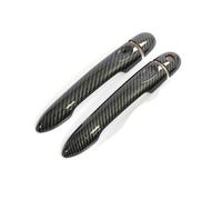 Maniglia Portiera Auto Per Clio 4 Per Lutecia 2012-2019 Copertura Maniglia Portiera Auto In Fibra Di Carbonio Nero Lucido Accessori Per Lo Styling Maniglia Dello Sportell(Carbon 1key 0 button)