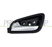 MANIGLIA POSTERIORE SINISTRA-INTERNA-CON LEVA SATINATA ARGENTO-MOSTRINA NERA FOR