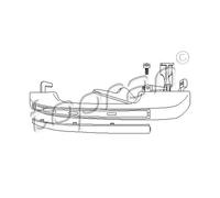 Maniglia posteriore Sx 104 178 TOPRAN per AUDI 80 B2 Tre volumi 90 B2