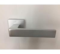 MANIGLIA QUADRA SECUREMME KIT ROMA IN ALLUMINIO F1 SINGOLA PER PORTA BLINDATA Q8 ROSETTA QUADRA 54X54X10 PZ 1, POTETE MONTARE LA MANIGLIA CON O SENZA MOLLA DI RITORNO