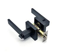Maniglia quadrata con serratura, adatta for porta da camera da letto interna, bagno, ecc. Palo sferico a polo, serratura sferica, cinque colori sono disponibili cinque colori.(C)
