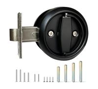 Maniglia regolabile per cassetto, facile da usare, salvaspazio, per corridoi stretti, alloggiamenti e aperture interne, doppia parziale nera