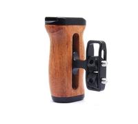 Maniglia regolabile per fotocamera sinistra/destra, manico laterale in legno per EOS RP/A7ii/A7iii/EOS R50/EOS R100/A6700/Z6 ii/Z6 iii/Z7 ii/A7M4/ZV-E10/ZV-E10 ii