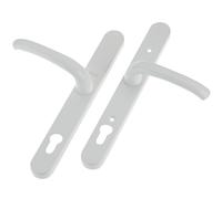 Maniglia Retro Per Porta Yale In PVCu Finitura Lucida PVD Bianca YALPPVCRHWH