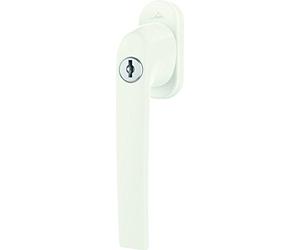 Maniglia Roto Samba serrabile 40 Nm con logo, bianco traffico, lunghezza perno 32 mm