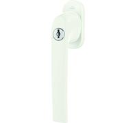 Maniglia Roto Samba serrabile 40 Nm con logo, bianco traffico, lunghezza perno 37 mm