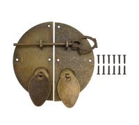 Maniglia rotonda in stile vintage con chiavistello, ideale per porte e mobili, realizzata in ferro per un uso duraturo