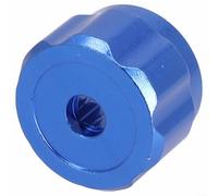 Maniglia rotonda resistente alla ruggine per manometri collettori e maniglie del rubinetto, manopola in lega di alluminio adatta a 6 porte di installazione quadrate da 6 mm x 6 mm