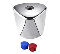Maniglia Rubinetto Rubinetto Rotante Controllo Leva Manopola Rotante Maniglia in Plastica Cromata Cappuccio Maniglia Con Colori Rosso Blu Marcatura per Bagno Cucina Armadio