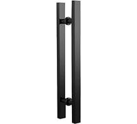 Maniglia scorrevole in acciaio inox per porta in vetro, design push-pull su due lati con accessori di montaggio per cancelli e ingressi di casa