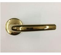 MANIGLIA SECUREMME KIT PISA IN OTTONE LUCIDO SINGOLA PER PORTA BLINDATA Q8 ROSETTA D.55 PZ 1, POTETE MONTARE LA MANIGLIA CON O SENZA MOLLA DI RITORNO