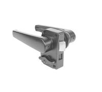 Maniglia serratura porta wc camper bagno robusta lega zinco nera per roulotte
