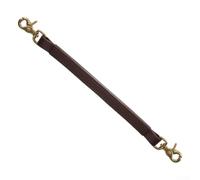 Maniglia Sicurezza Sella Cuoio con Fibbie Ottone | Equitazione per sicura, ideale bambini, principio addestramento, presa stabile, per inglese sella(Brown)