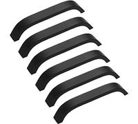 Maniglia, tira, 6 pezzi Maniglia for porta di armadio Pomello in lega di zinco for armadietto Maniglie for cassettiera Pomelli for guardaroba, Maniglie ad arco for porta di armadio(Black,128 Mm)