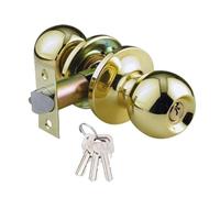 Maniglia universale for porta Manopole Camera da letto Soggiorno Serratura Bagno Ingresso Serrature Accessori con chiavi Serratura for porta(Gold)