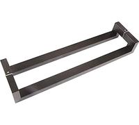 Maniglia universale push-pull per porta - finitura in titanio spazzolato per porte in vetro e legno, per interni ed esterni, moderna maniglia per porta scorrevole