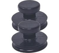 Maniglia Ventose per Ciotola Sonora, 2 Pezzi in Gomma Nera | Supporta 1-20kg, per Ciotole di Cristallo e Ciotole Spirituali, Uso in Studio e Durante le Lezioni