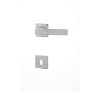 Maniglia Per Porte Quadrata Cromo Satinato Ghidini York-Z