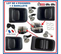 Maniglie + 4 Nottolini Fronte Retro Sinistra Destra Interstar Movano Master 2