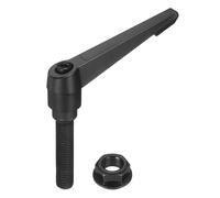 Maniglie a Leva Regolabili per Bulloni M16x70mm, Neri