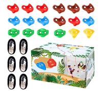 Maniglie a Parete da Arrampicata, Prese da Arrampicata | Kit di Maniglie da Arrampicata a Forma di Naso 18X,Parete da Arrampicata Interna, per Parco Giochi, Parete da Arrampicata Interna per