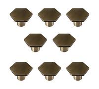 Maniglie antiche, pomelli, accessori for mobili, 8 pezzi in ottone puro a un foro piccolo pomelli maniglia armadio cassetto mobili porta dell'armadio tira (bronzo antico) ( Color : Antique Bronze )