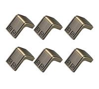 Maniglie antiche, pomelli per mobili, 6 pezzi in stile cinese, in bronzo anticato, maniglie per armadi, maniglie per porte e cassetti (bronzo verde, foro singolo)