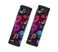 Maniglie colorate per bagagli, note musicali, colori fluo | Coperture per maniglie in neoprene per valigie, borse da viaggio, zaini, carrelli della spesa, maniglie delle porte