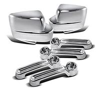 Maniglie cromate cromate per specchietti retrovisori, ricambio per Jeep Fit for Liberty 08-12/adatte per Dodge Fit per Nitro 07-11 Sxt Slt Maniglia esterna per portiera auto