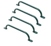 Maniglie da arrampicata per esterni e interni, in metallo, per parco giochi, arrampicata, torre da gioco, letto a soppalco, scaletta e parete da arrampicata nella cameretta dei bambini (550 mm, verde