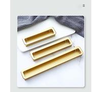 Maniglie da incasso, maniglia per porte scorrevoli 3 maniglie a incasso, maniglie incassate, maniglia incorporata, con viti nascoste for maniglie delle ante dei cassetti, degli armadietti (192 mm, oro