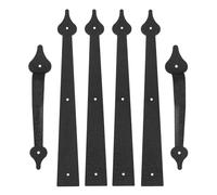 Maniglie Decorative for Cerniere for Porte Da Garage Da 6 Pezzi, Kit Hardware In Acciaio for Porte In Metallo, Cerniere In Legno E Altre Cerniere