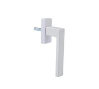 maniglie delle finestre, Maniglia for porta a battente interna ed esterna in lega di alluminio spessa bianca da 2 pezzi(White)