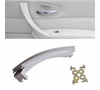 Maniglie delle porte Set di copertura esterna per B-MW E90 E91, lato sinistro destro passeggero interno maniglia tirare per B-MW Serie 3 316 318 320 325 328 330 335 (Grigio, Destra)