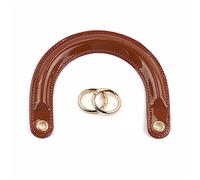 Maniglie di ricambio per borsa tote bag maniglia per borsa da donna maniglia a forma di U con fibbia per borsa da spiaggia in tessuto, Fibbia marrone#oro
