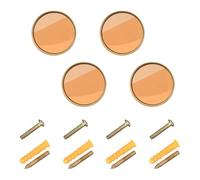 Maniglie e pomelli da parete personalizzabili in tinta unita marrone sabbia tinta unita per mobili e pomelli da parete per appendere 32 mm per libreria, confezione da 4