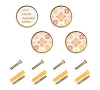 Maniglie e pomelli per mobili personalizzati Cinco De Mayo Summer Pastello, personalizzabili, per foto, decorativi, per porte e cassetti, confezione da 4 pezzi, 32 mm