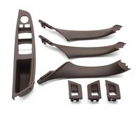 Maniglie esterne per porte automobilistiche Per BMW Serie 5 F10 F18 523 525 528 9 Colori Guida a Sinistra LHD Beige Nero Carbonio per Fibra Auto Interno Maniglia Porta Tirare 7 PZ Set(Model A Moka)