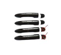 Maniglie esterne porte Per R&enault Per Clio 3 MK3 Iii 2006 2012 2013 RS Accessori Maniglia Per Porta Copertura Trim Plastica Lucida Nera Copri Maniglia Portiera Auto (Misurare : 4DC-2)