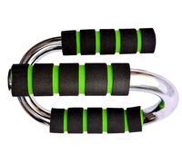 Maniglie flessioni push up acciaio a S braccia spalle esercizio fisico palestra
