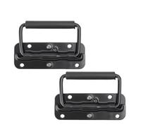 Maniglie For Custodie Caricate A Molla Maniglia Pieghevole For Montaggio Superficiale Pettorale Con Impugnature In Gomma Cassetta Degli Attrezzi For Carichi Pesanti Accessori Hardware(2PCS)