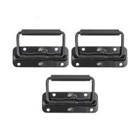 Maniglie For Custodie Caricate A Molla Maniglia Pieghevole For Montaggio Superficiale Pettorale Con Impugnature In Gomma Cassetta Degli Attrezzi For Carichi Pesanti Accessori Hardware(3PCS)