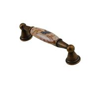 Maniglie for mobili antichi, pomelli rotondi in ceramica for cassetti, maniglie for armadietti retrò, ferramenta for mobili europei in lega di zinco(F 96mm)