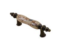 Maniglie for mobili antichi, pomelli rotondi in ceramica for cassetti, maniglie for armadietti retrò, ferramenta for mobili europei in lega di zinco(A 76mm)