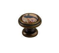Maniglie for mobili antichi, pomelli rotondi in ceramica for cassetti, maniglie for armadietti retrò, ferramenta for mobili europei in lega di zinco(Small knob)